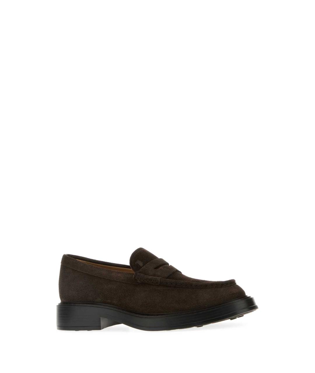 TOD'S Коричневые замшевые лоферы, фото 2