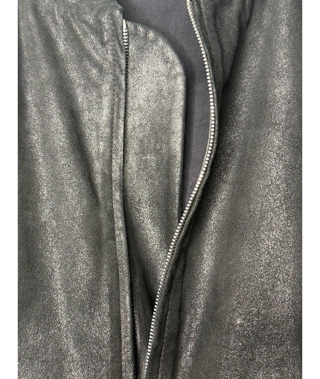 MAISON MARGIELA Черная кожаная куртка, фото 6