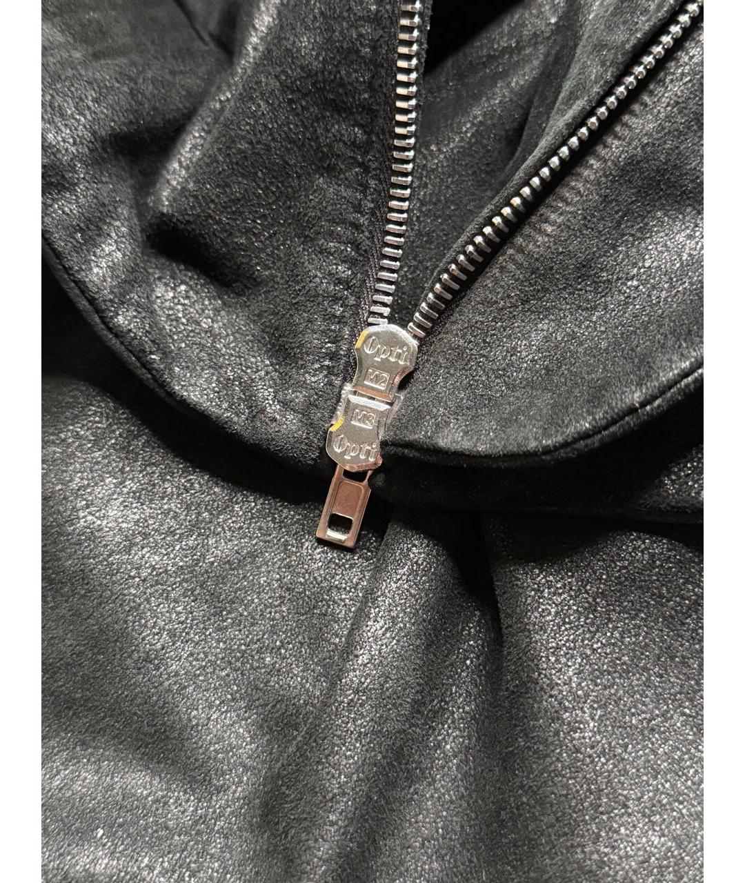 MAISON MARGIELA Черная кожаная куртка, фото 5