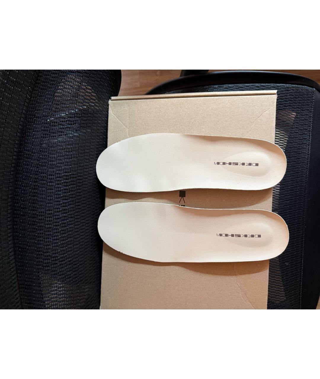 RICK OWENS DRKSHDW Коричневые низкие кроссовки / кеды, фото 8