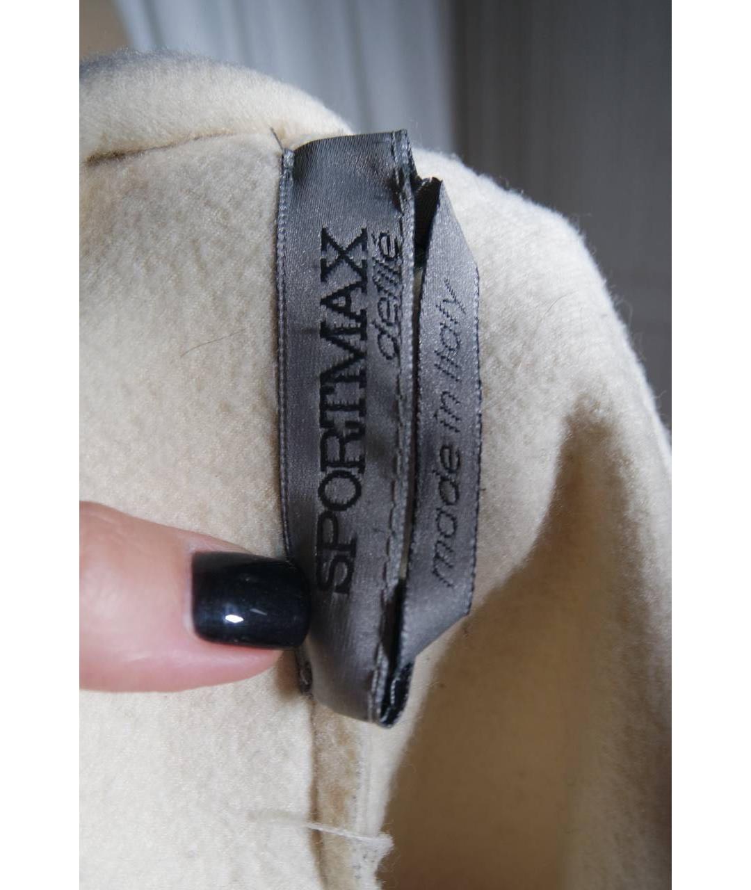SPORTMAX Бежевая шерстяная куртка, фото 3
