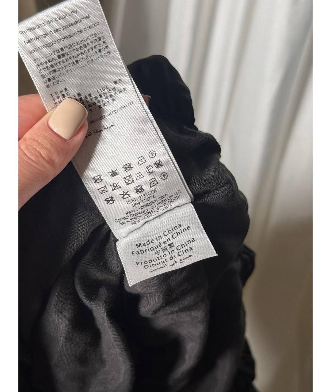3.1 PHILLIP LIM Черная хлопковая блузы, фото 5