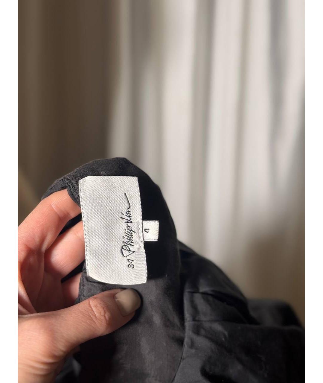 3.1 PHILLIP LIM Черная хлопковая блузы, фото 3