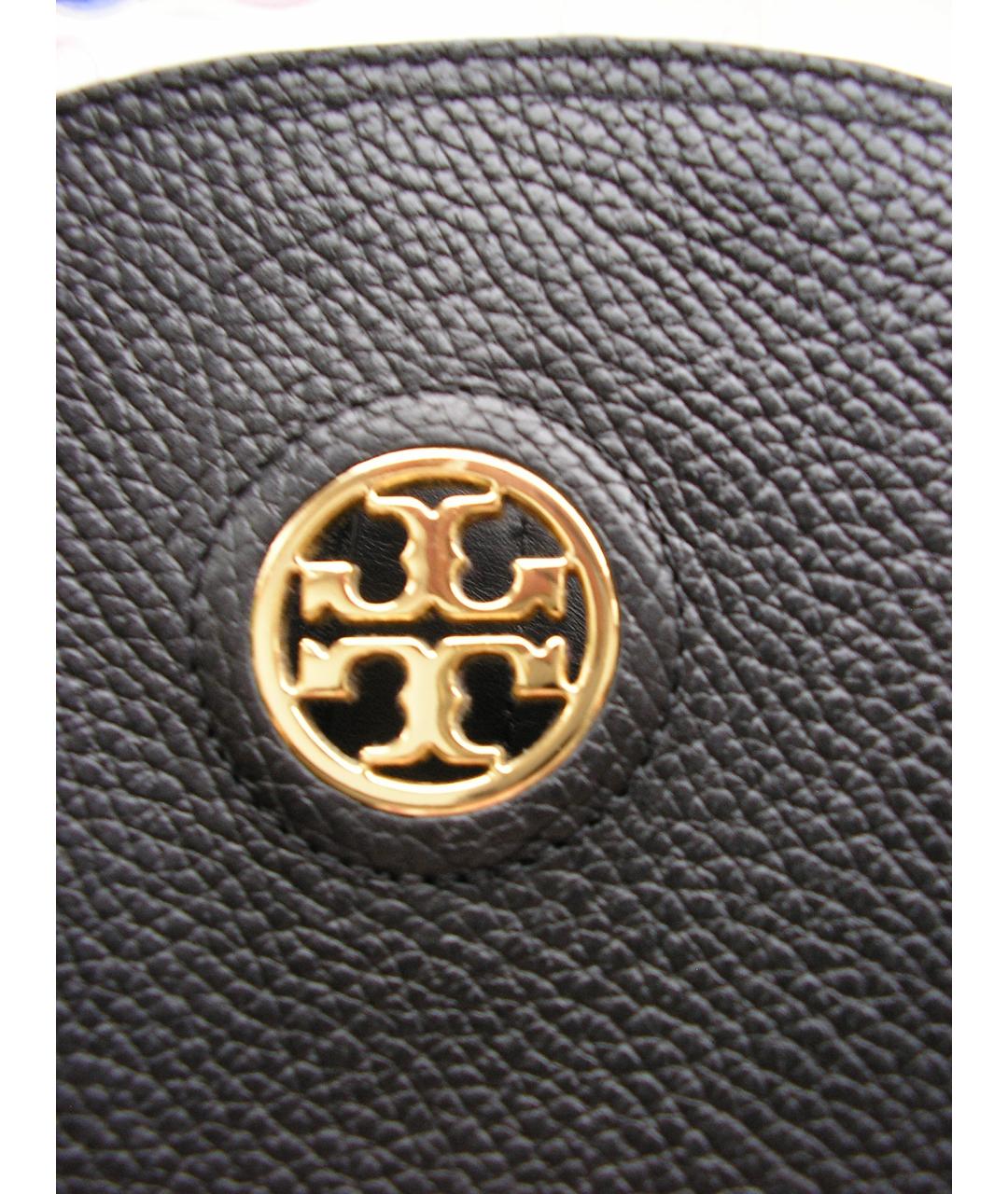 TORY BURCH Черные кожаные сапоги, фото 6