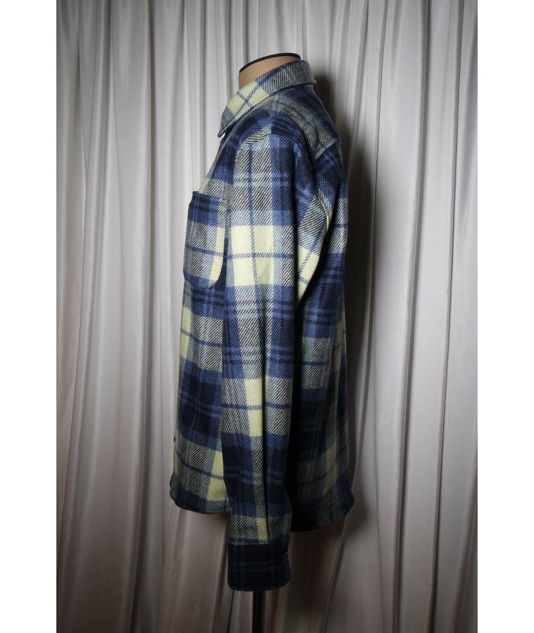 A.P.C. Синяя шерстяная кэжуал рубашка, фото 6