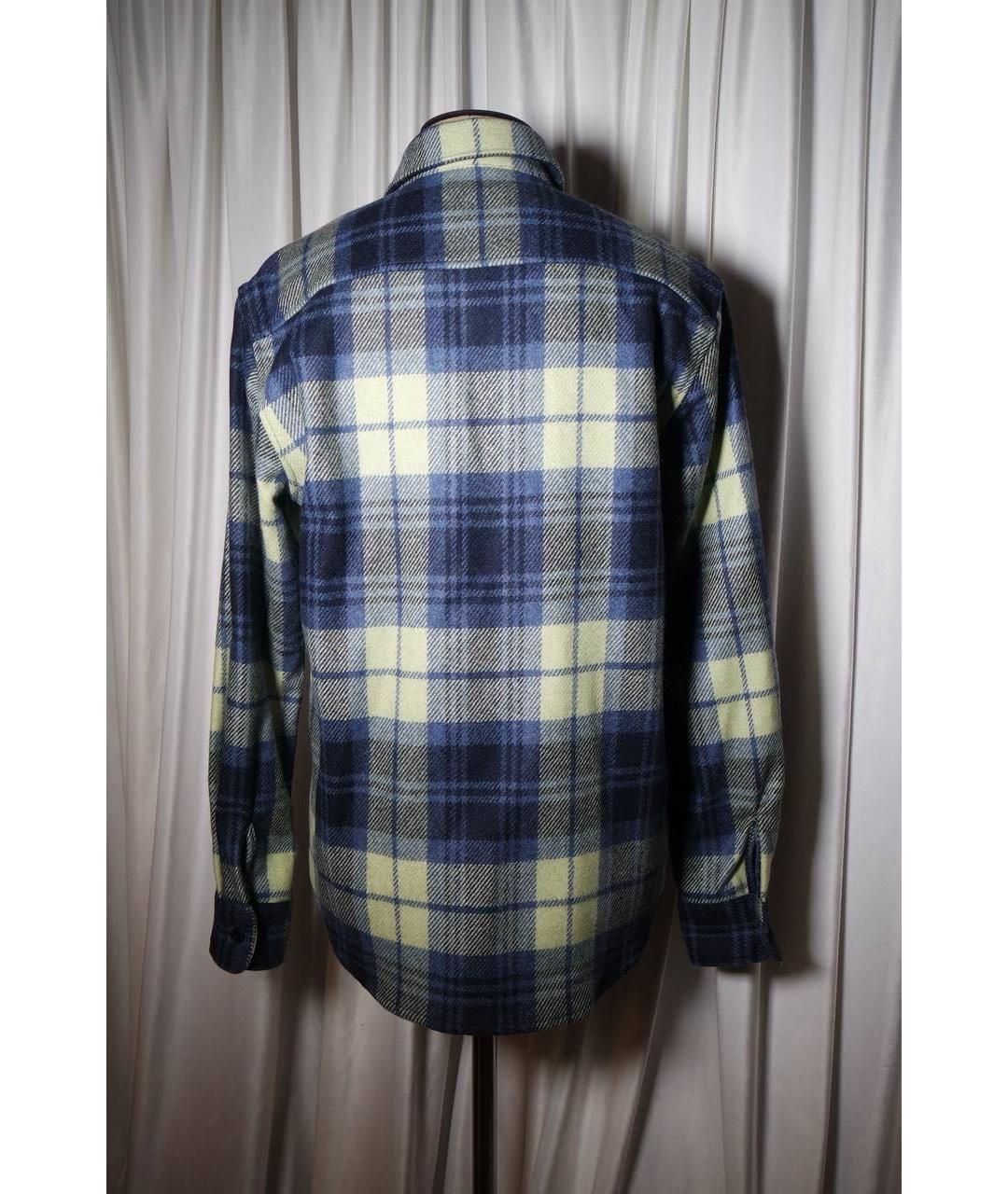 A.P.C. Синяя шерстяная кэжуал рубашка, фото 5