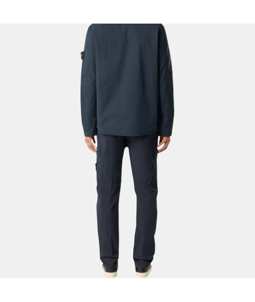 STONE ISLAND Темно-синие повседневные брюки, фото 5