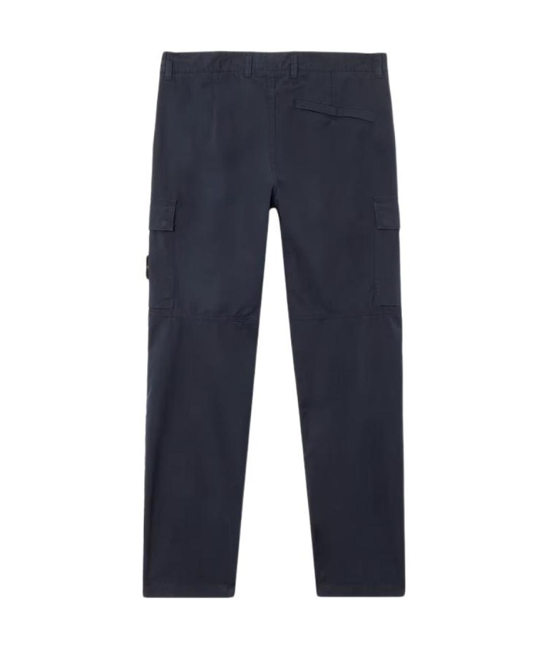 STONE ISLAND Темно-синие повседневные брюки, фото 2