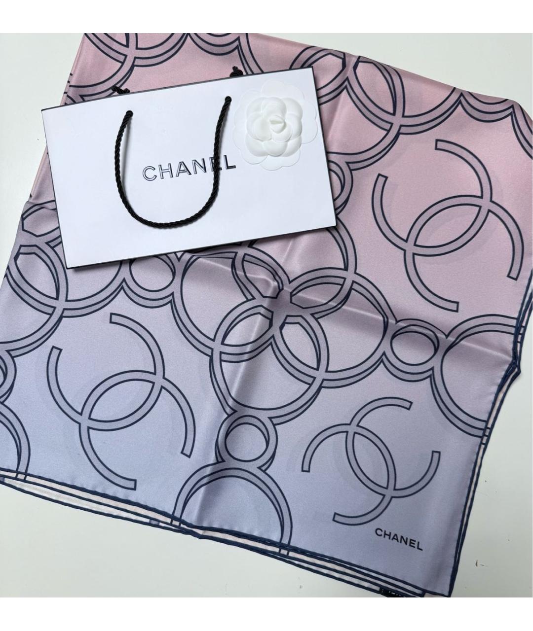 CHANEL Мульти шелковый платок, фото 4