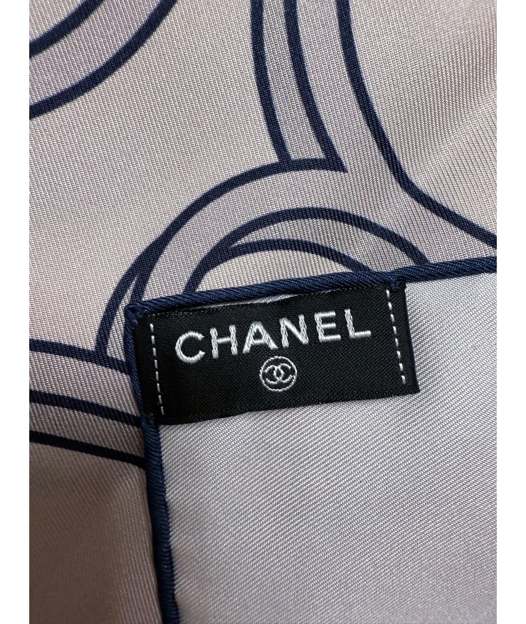 CHANEL Мульти шелковый платок, фото 7