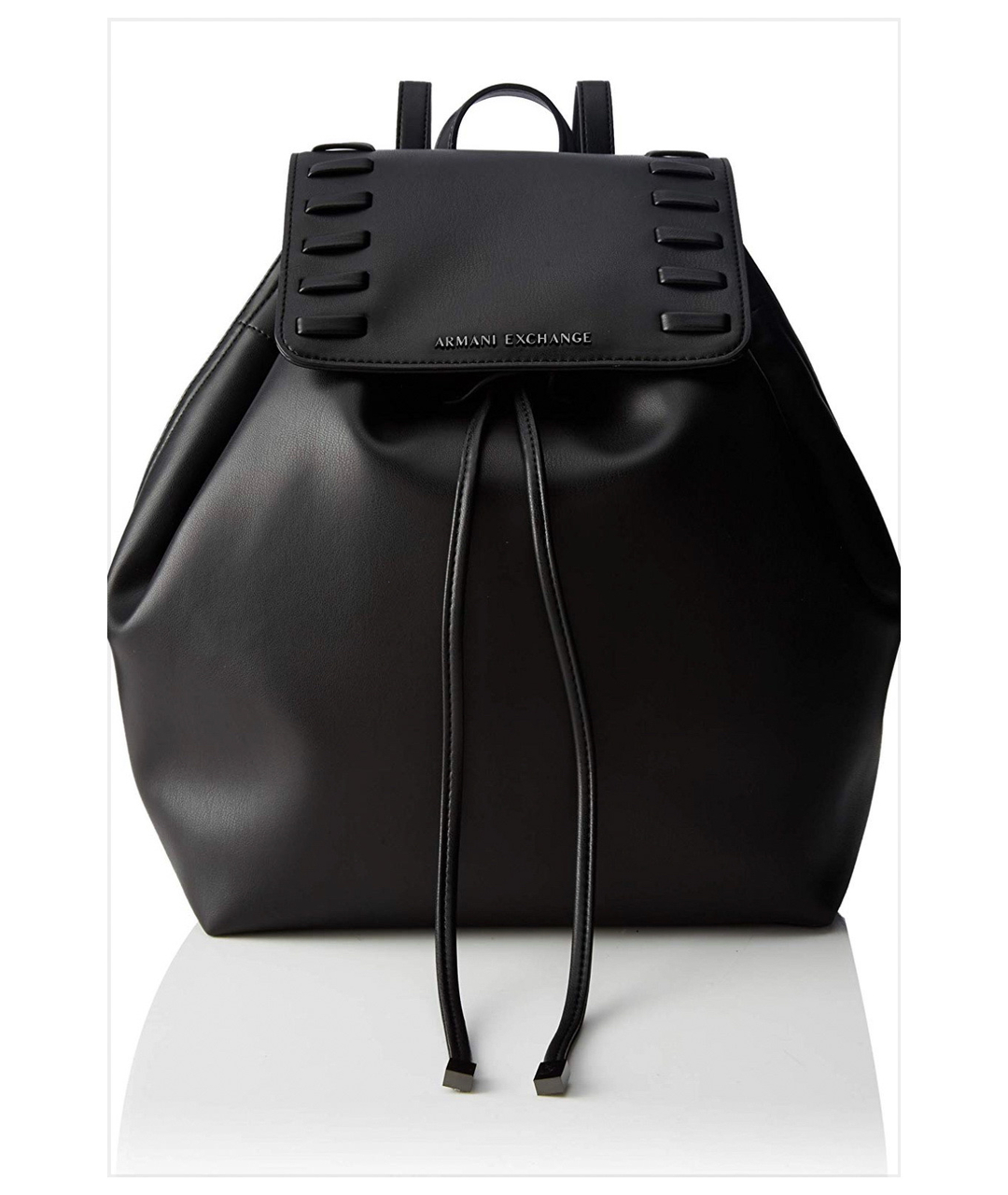 EMPORIO ARMANI Черный рюкзак из искусственной кожи, фото 6
