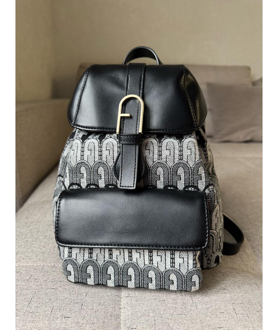 FURLA Антрацитовый рюкзак, фото 2