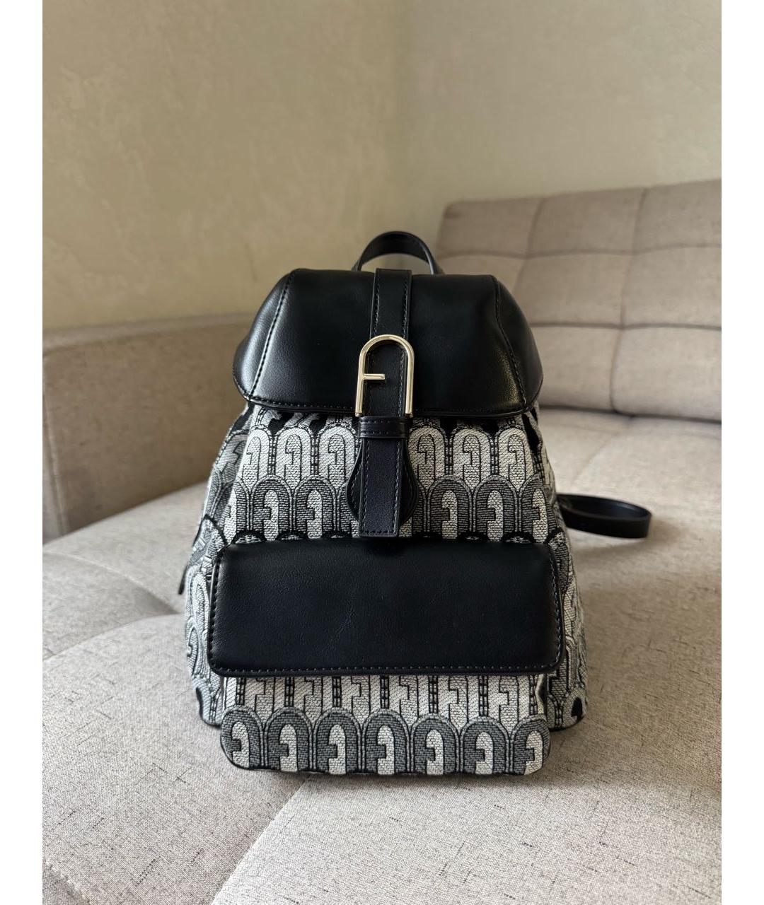 FURLA Антрацитовый рюкзак, фото 7