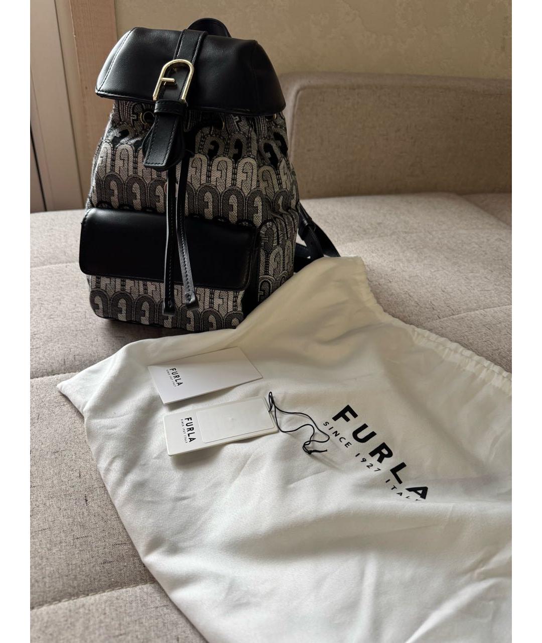 FURLA Антрацитовый рюкзак, фото 6