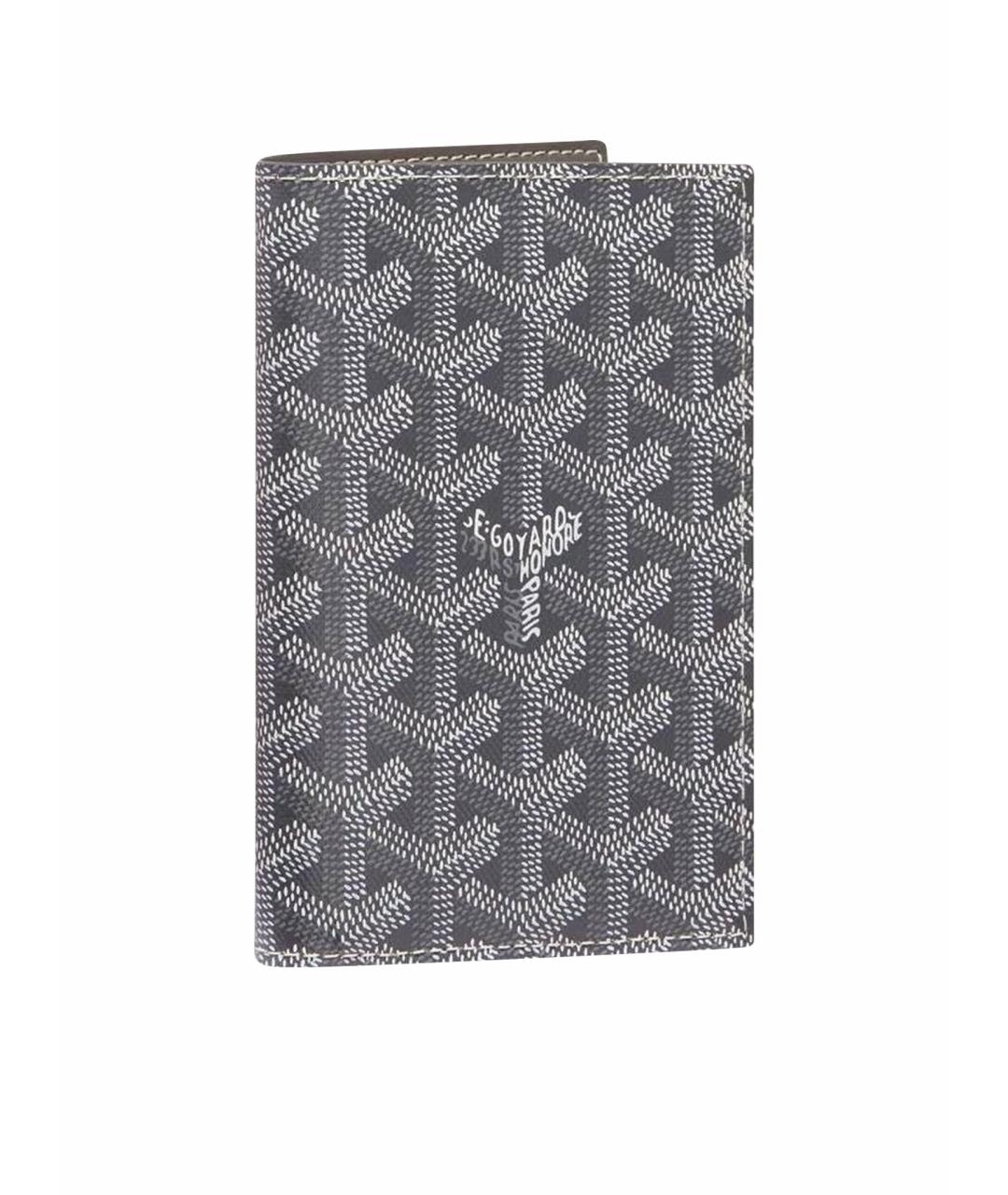 GOYARD Серая кожаная визитница, фото 1