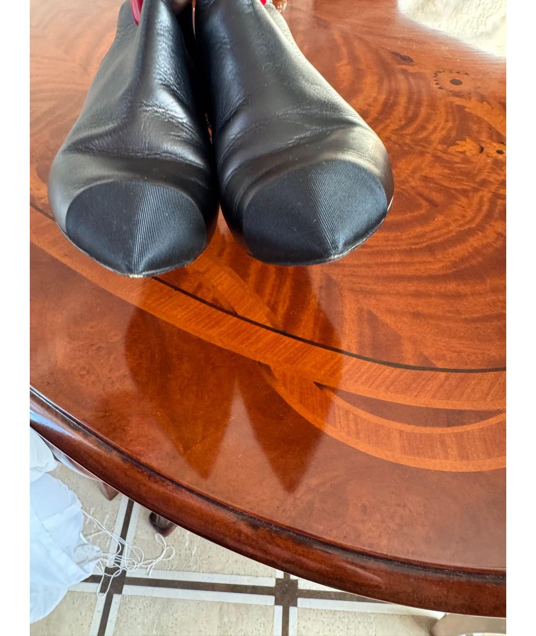 CHANEL Черные кожаные ботильоны, фото 6