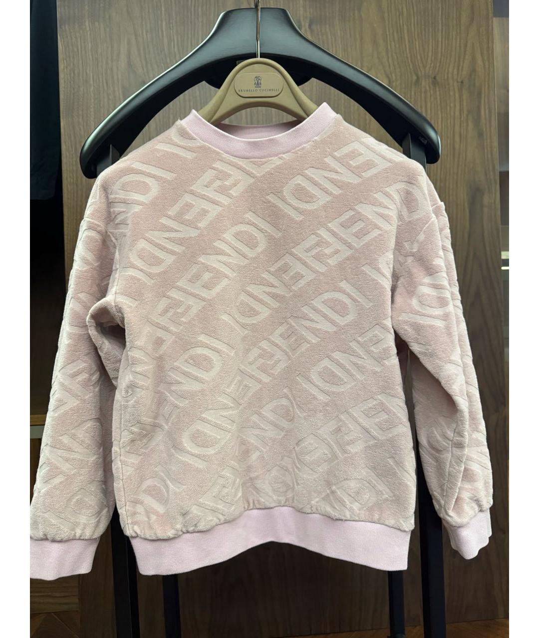 FENDI Розовый хлопковый детская футболка / топ, фото 5