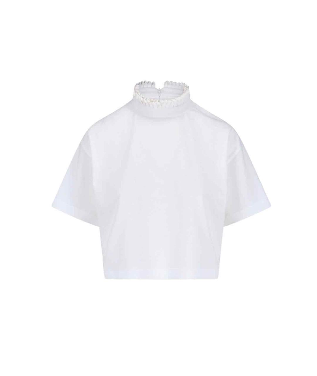 ALAIA Белая хлопковая футболка, фото 1