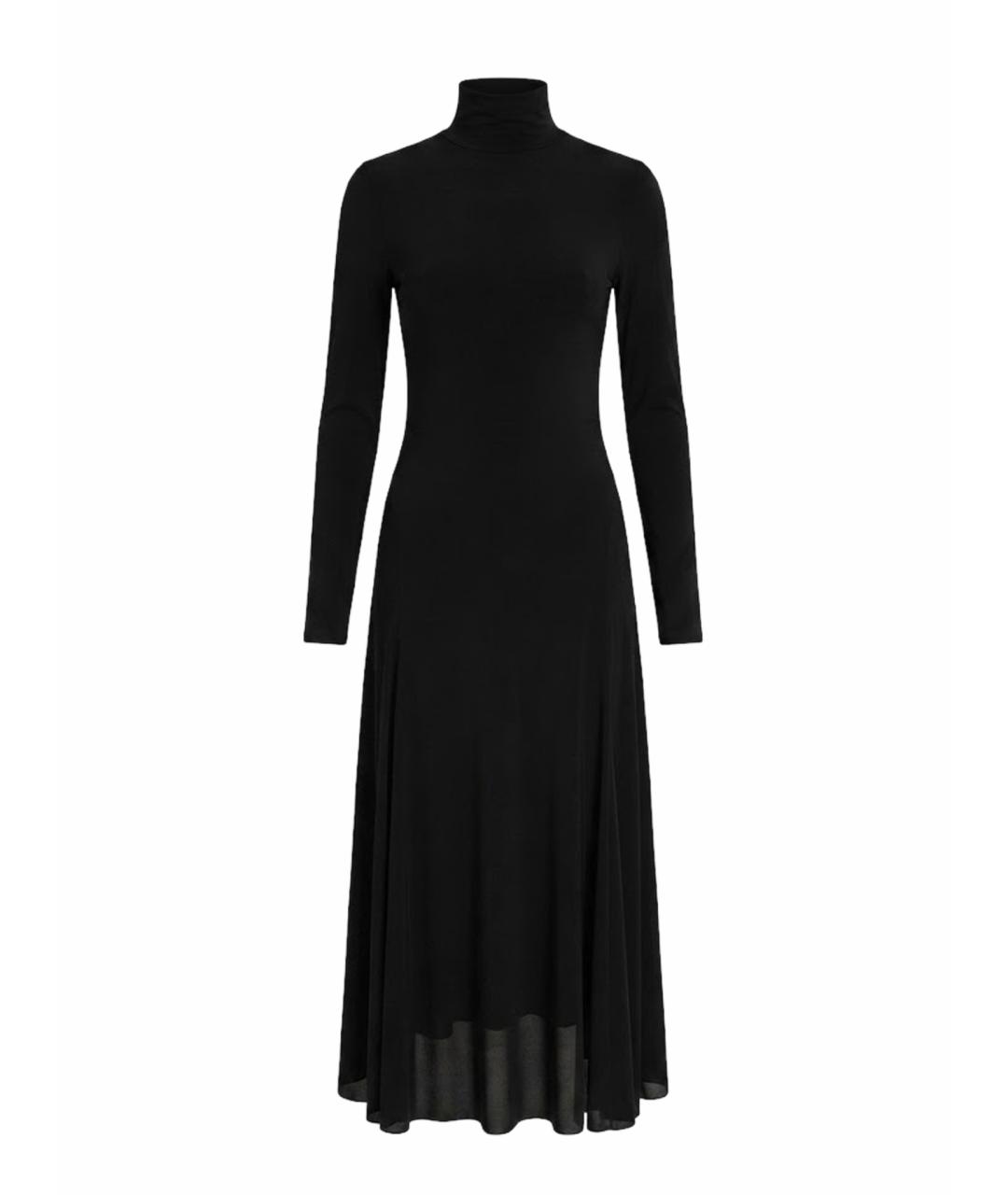 ALAIA Черное вискозное повседневное платье, фото 1