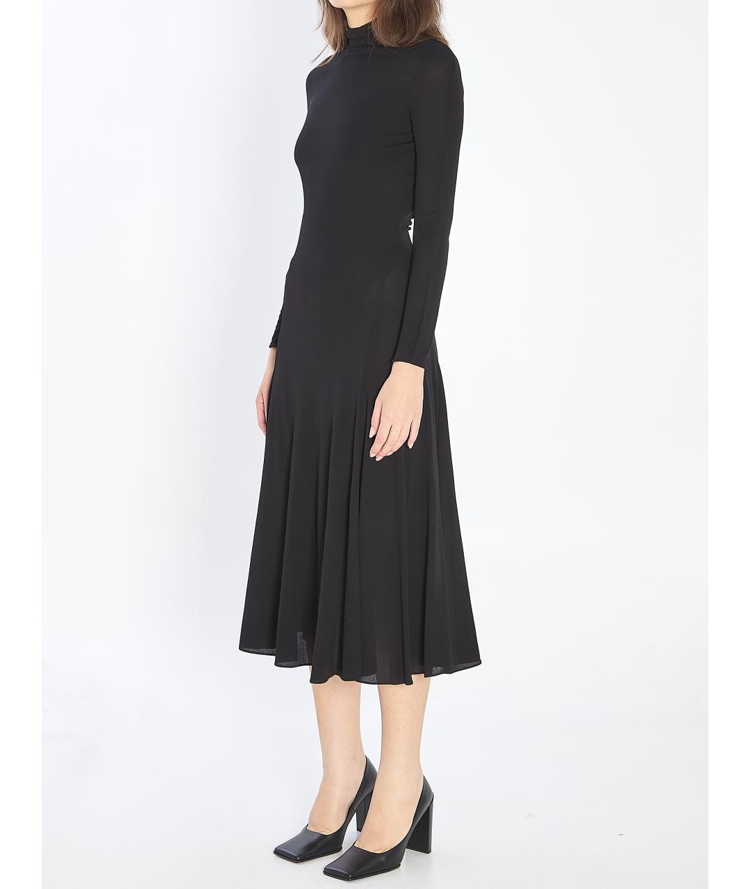 ALAIA Черное вискозное платье, фото 3