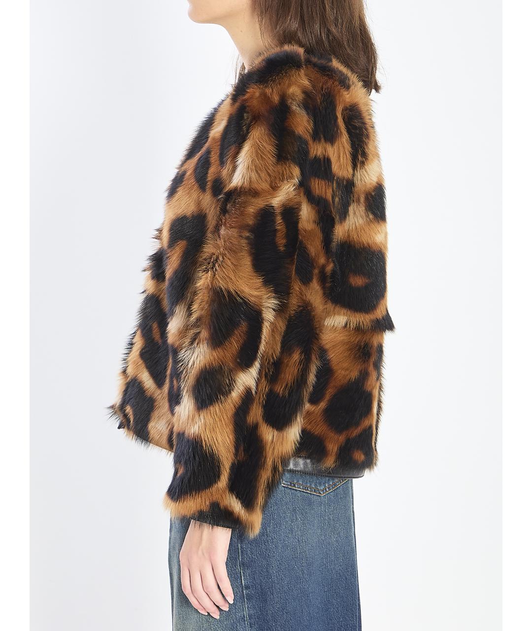 LOEWE Коричневая кожаная куртка, фото 4