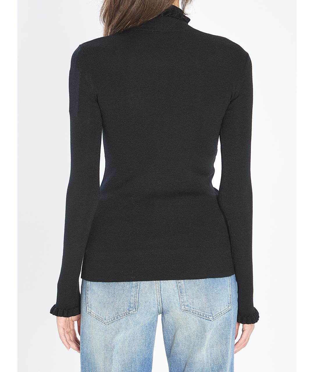 VALENTINO Черный шерстяной джемпер / свитер, фото 5