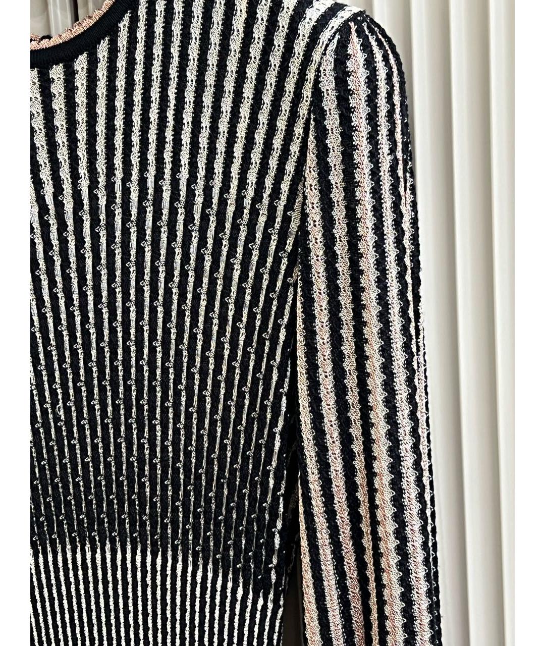 ALEXANDER MCQUEEN Черное шерстяное коктейльное платье, фото 5