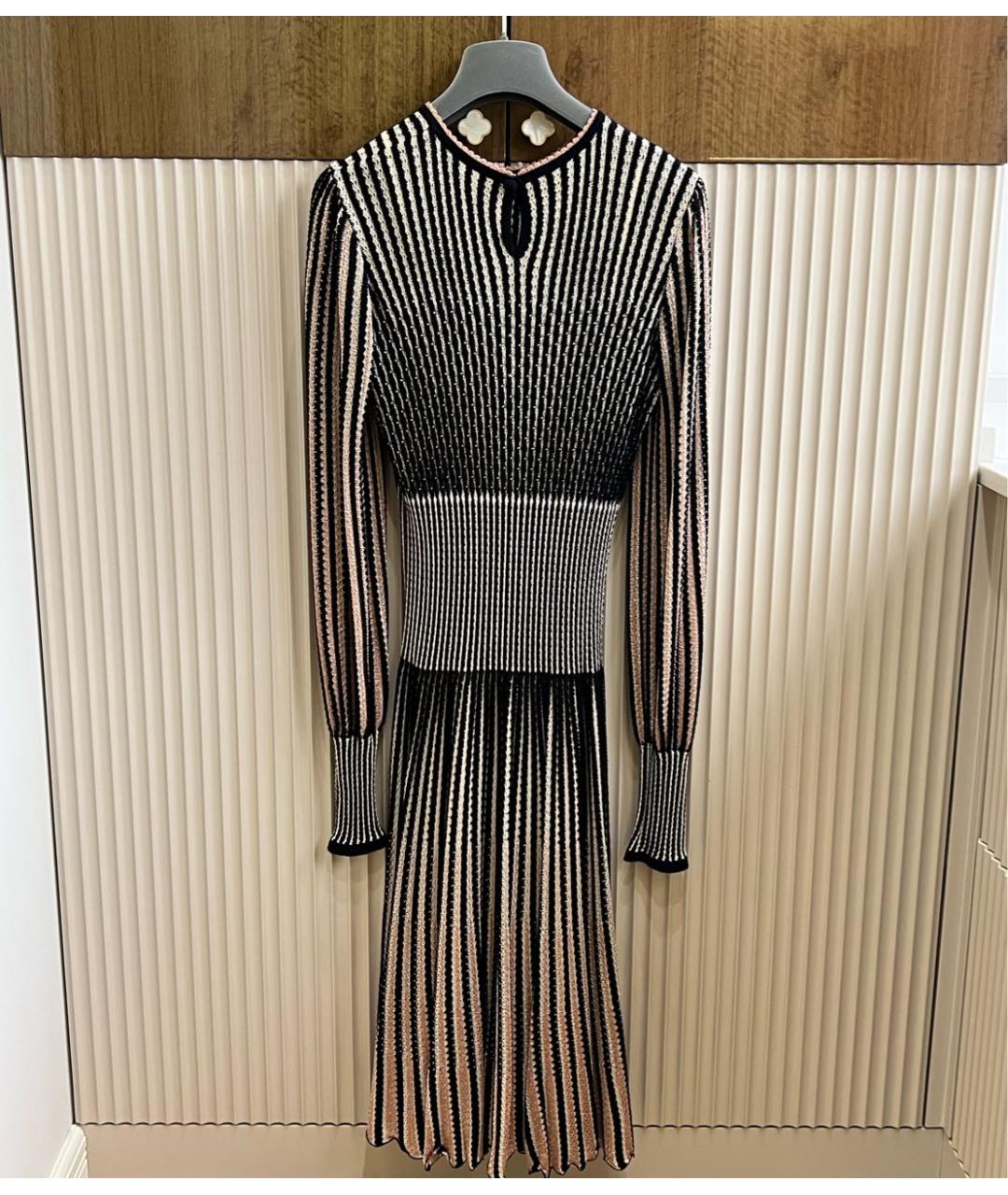 ALEXANDER MCQUEEN Черное шерстяное коктейльное платье, фото 2