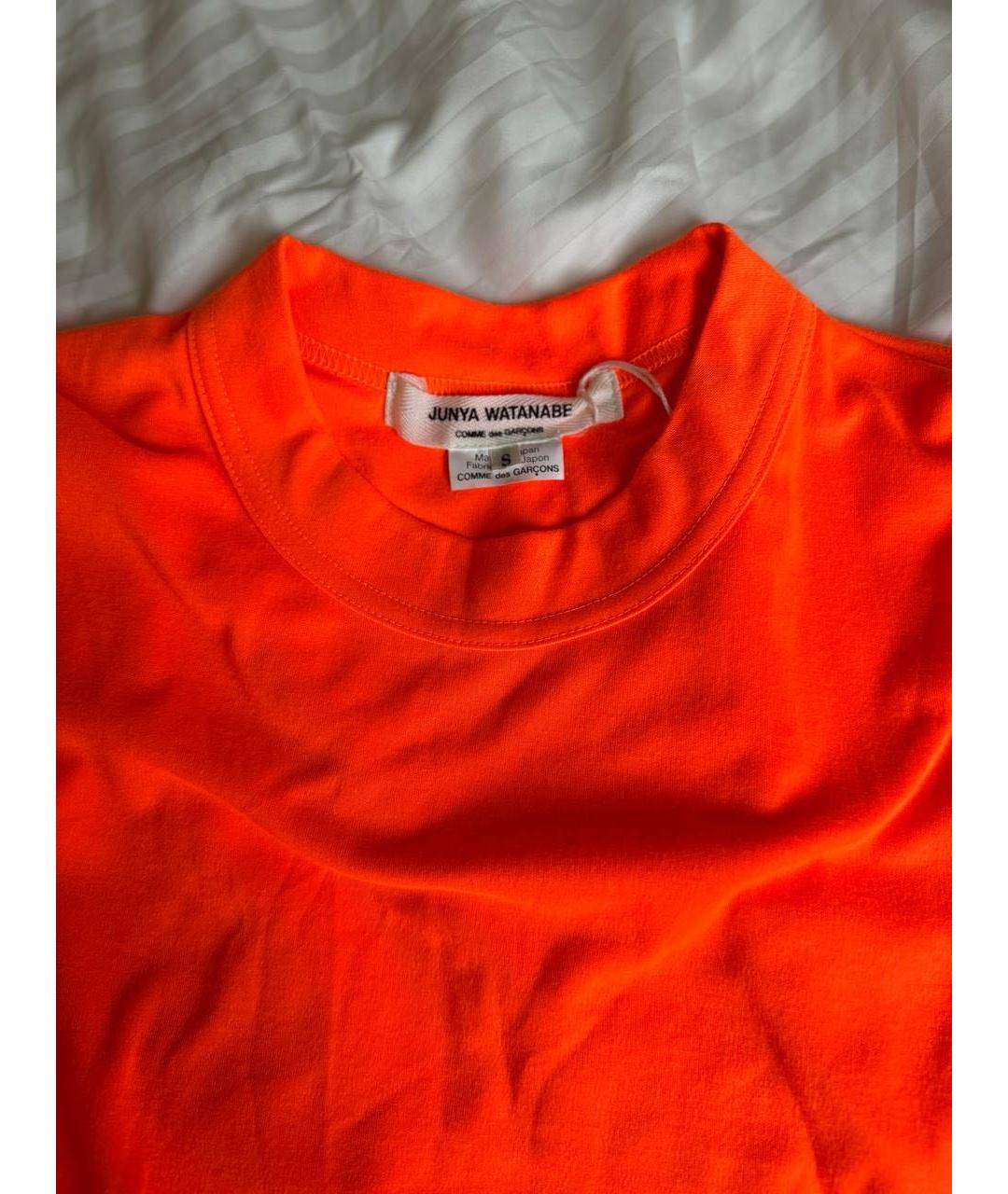 COMME DES GARÇONS Оранжевая хлопковая футболка, фото 4