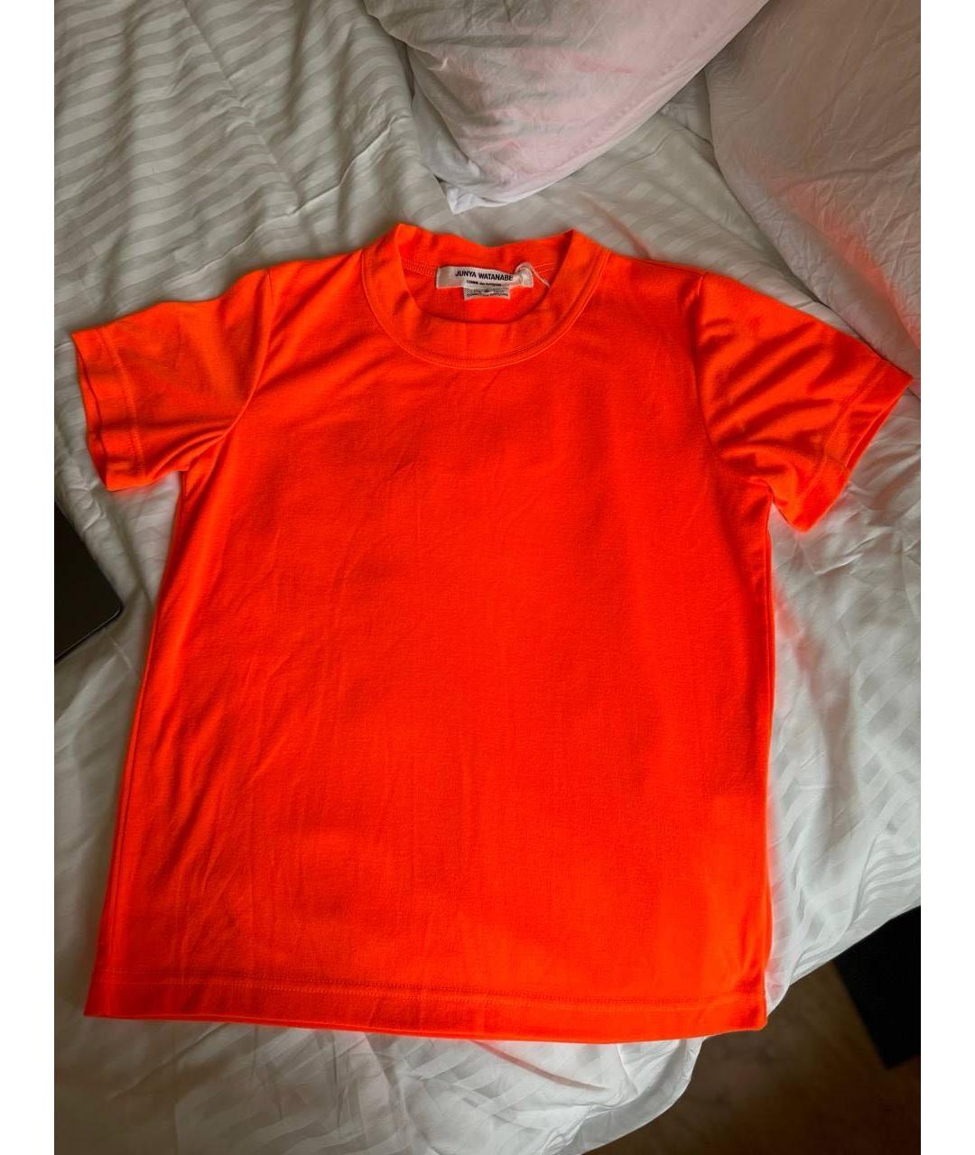 COMME DES GARÇONS Оранжевая хлопковая футболка, фото 5