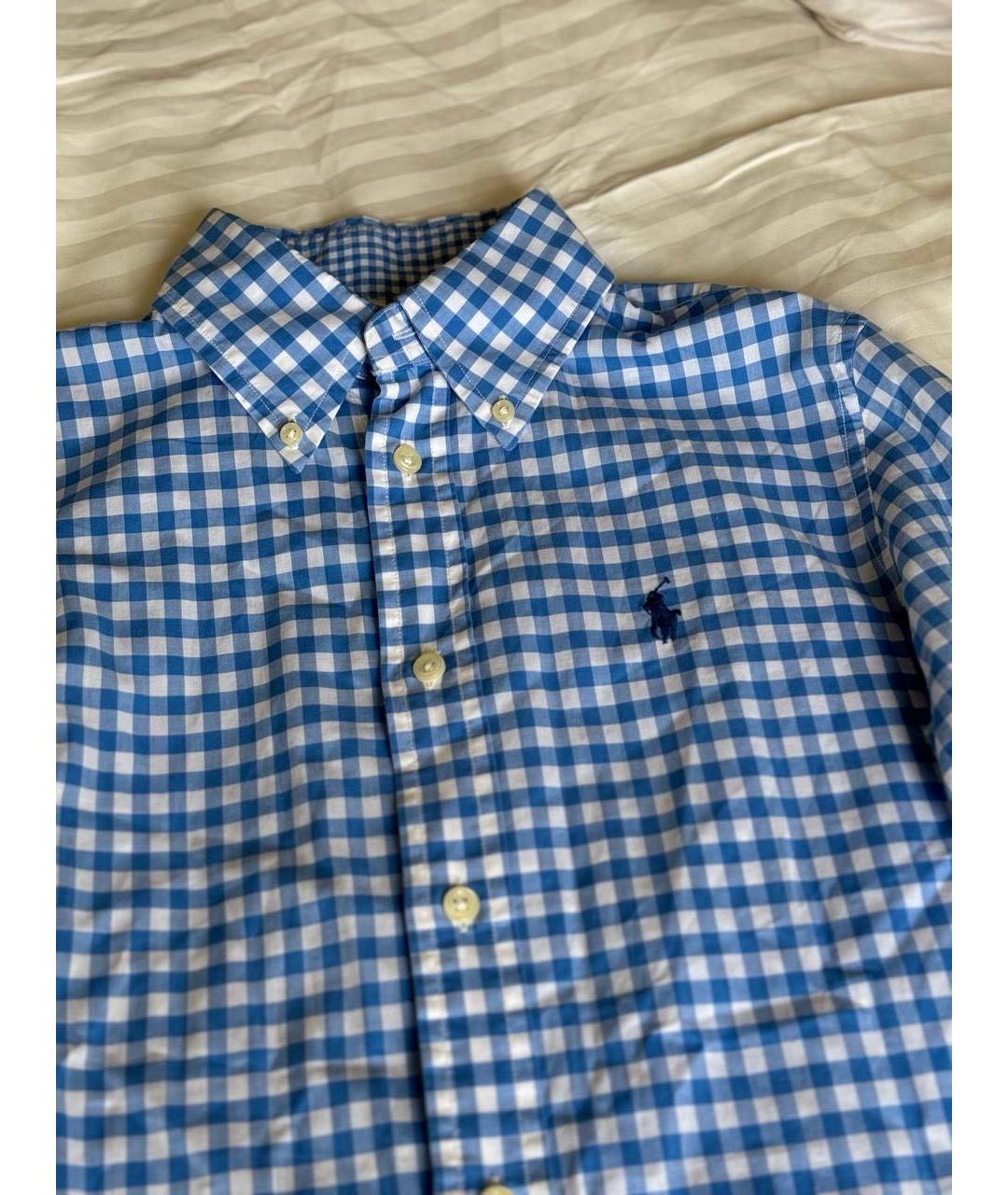 POLO RALPH LAUREN Голубая хлопковая рубашка, фото 6