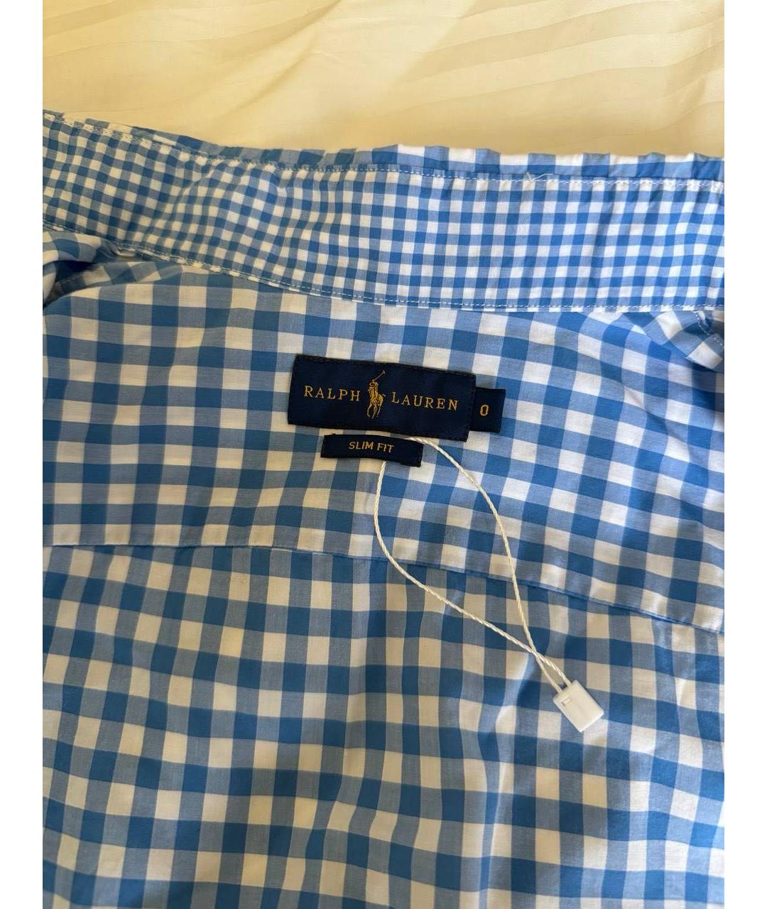 POLO RALPH LAUREN Голубая хлопковая рубашка, фото 3