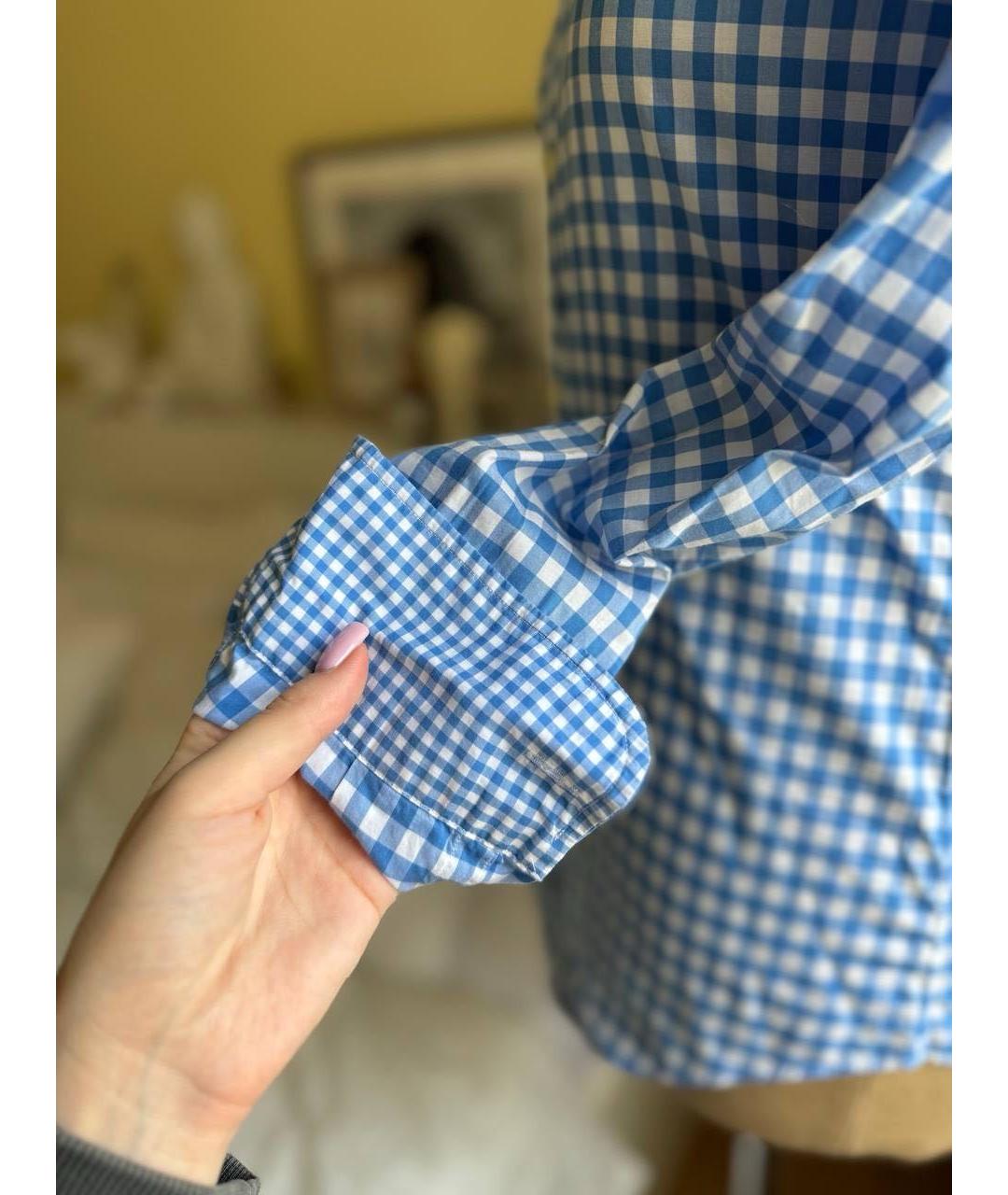 POLO RALPH LAUREN Голубая хлопковая рубашка, фото 4
