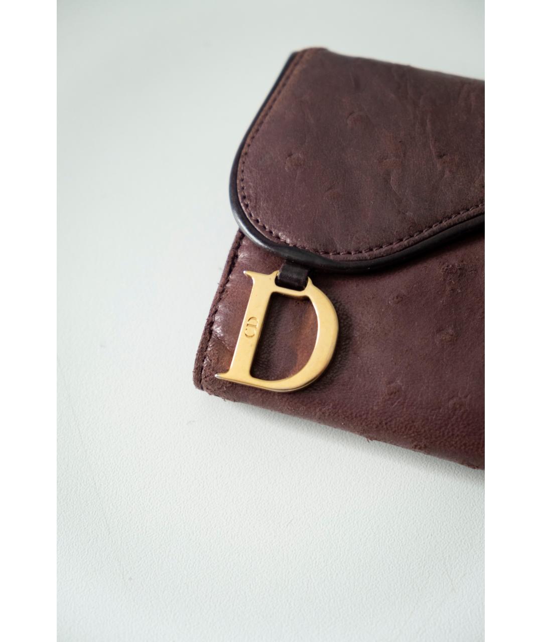 CHRISTIAN DIOR Фиолетовый кошелек из экзотической кожи, фото 2