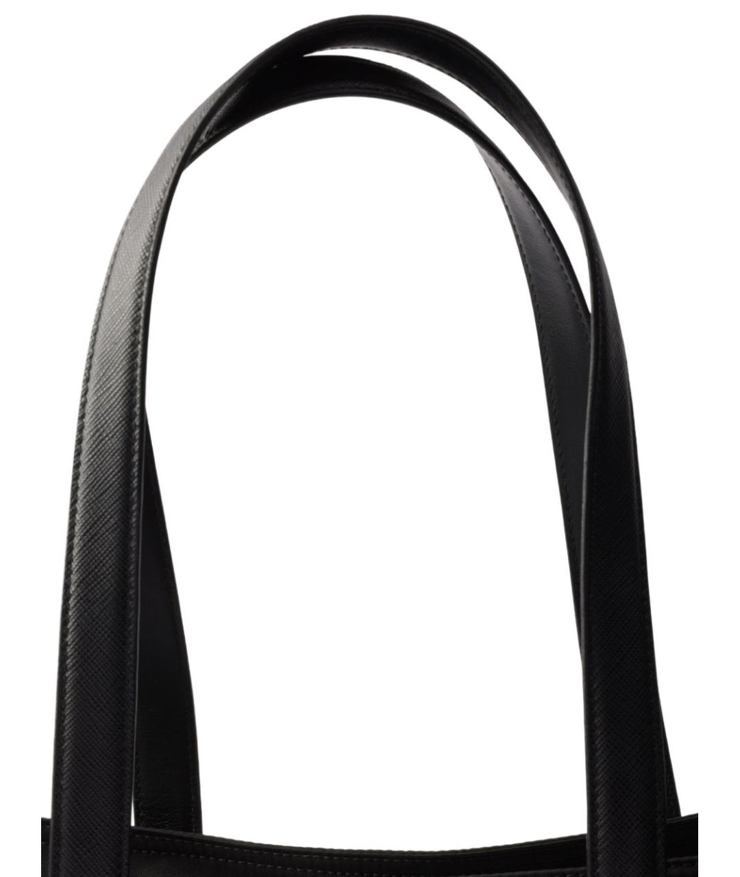 PRADA Черная синтетическая сумка тоут, фото 4