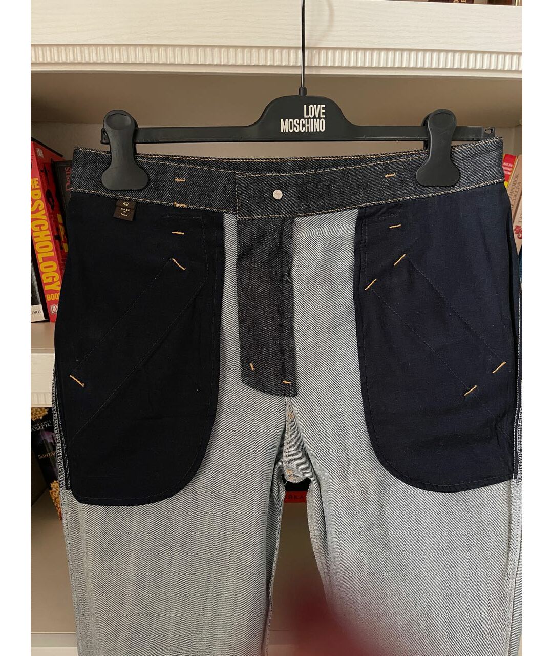 LOUIS VUITTON PRE-OWNED Антрацитовые хлопковые джинсы слим, фото 5