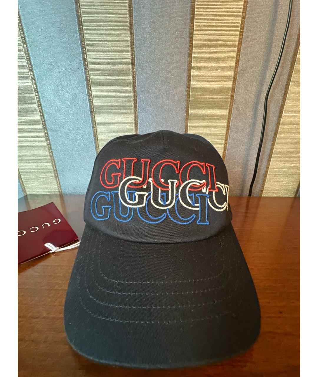 GUCCI Черная хлопковая кепка/бейсболка, фото 9