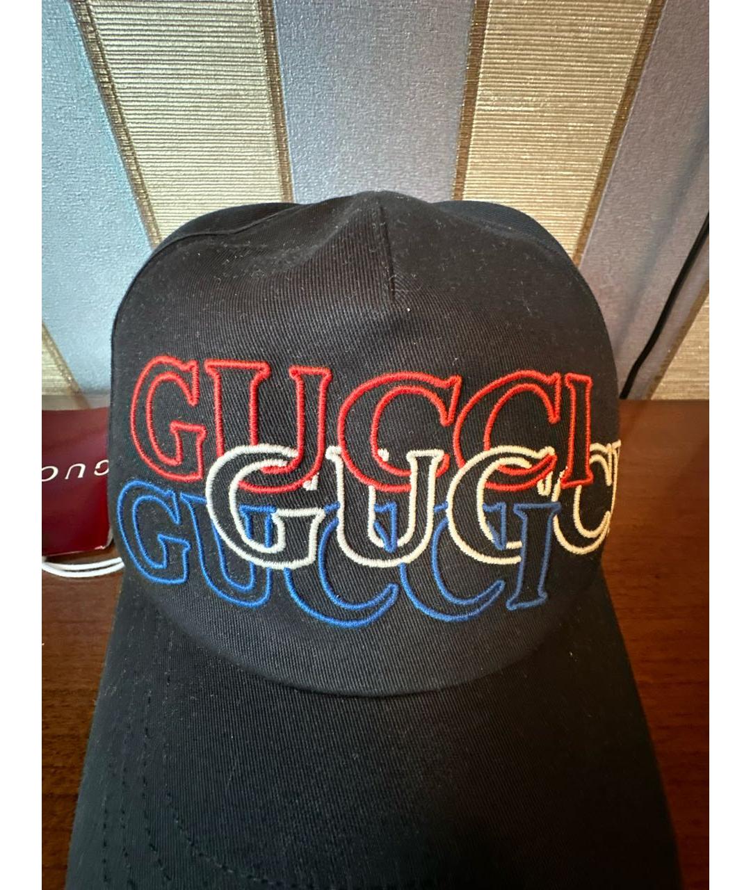 GUCCI Черная хлопковая кепка/бейсболка, фото 4
