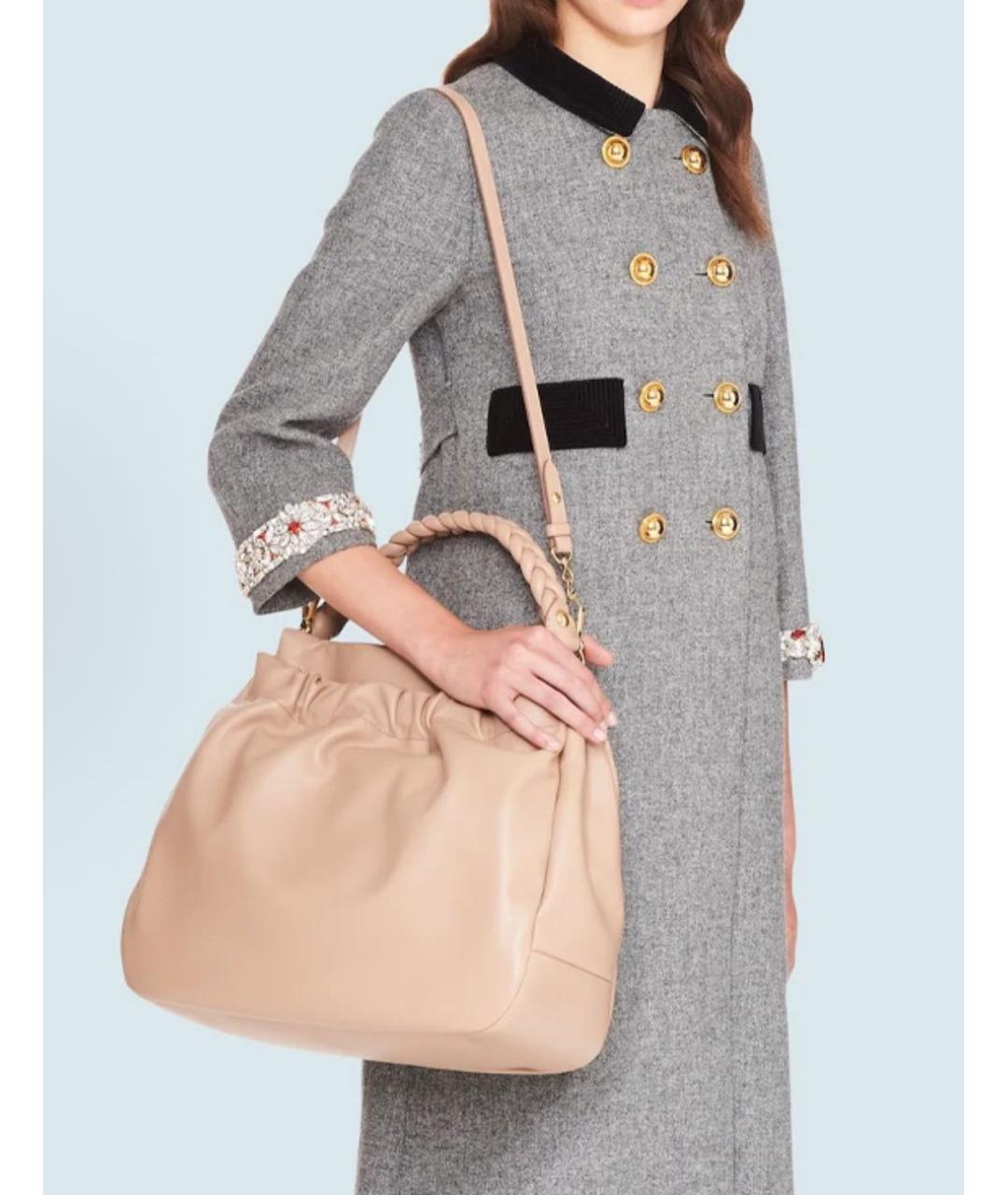 MIU MIU Розовая кожаная сумка тоут, фото 4