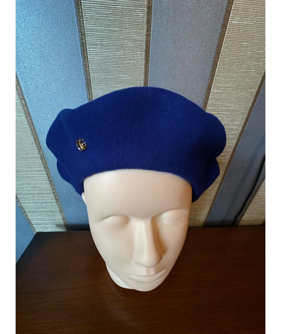 GUCCI Синяя шерстяная шляпа, фото 8