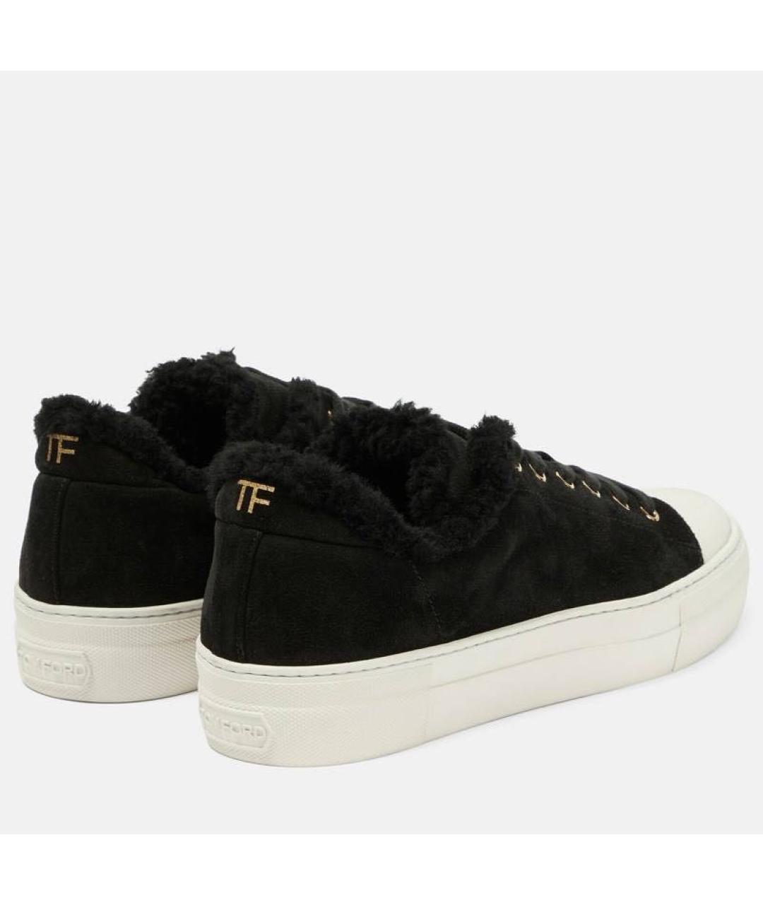 TOM FORD Черные кеды, фото 3