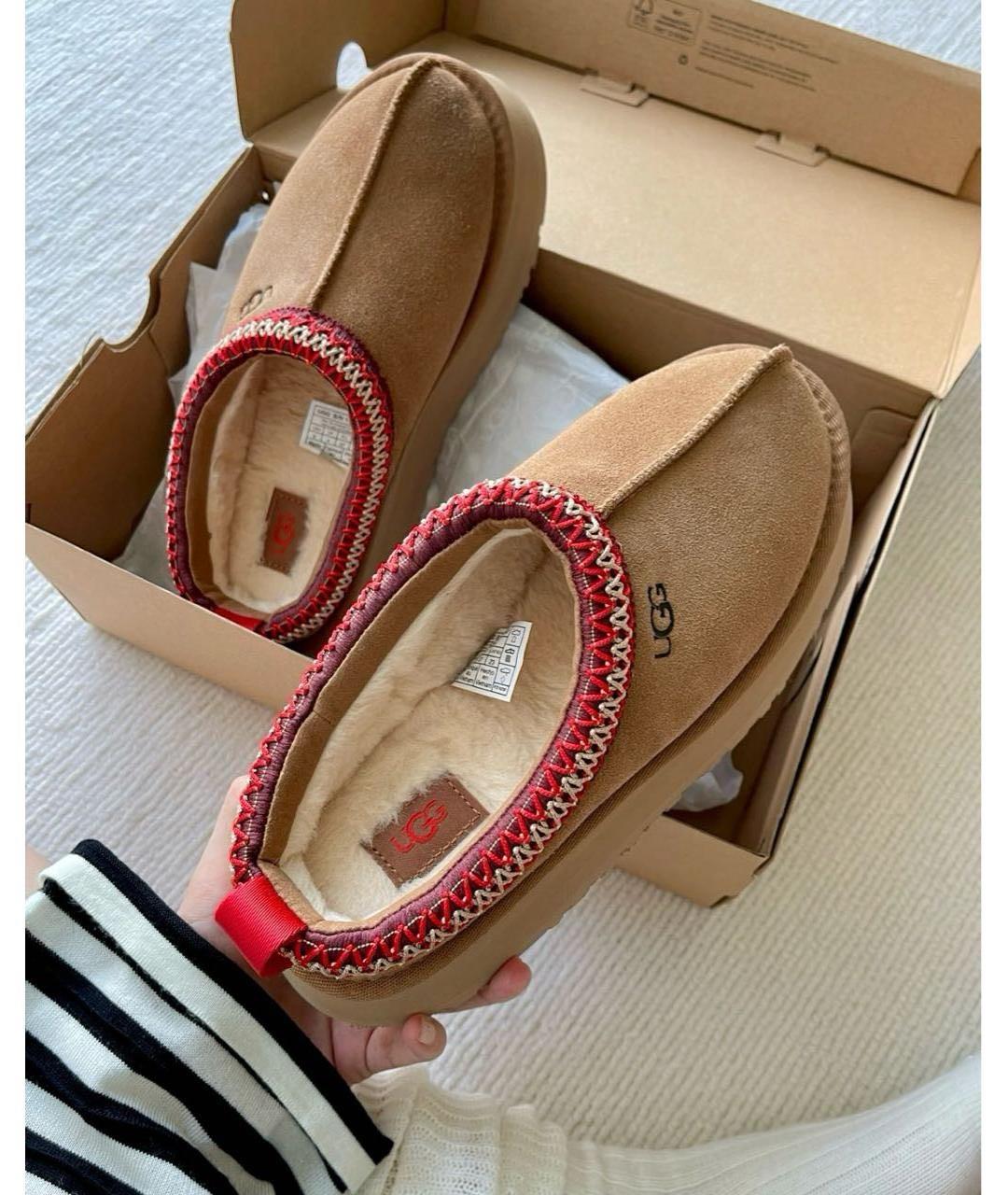 UGG AUSTRALIA Коричневые замшевые сабо, фото 3