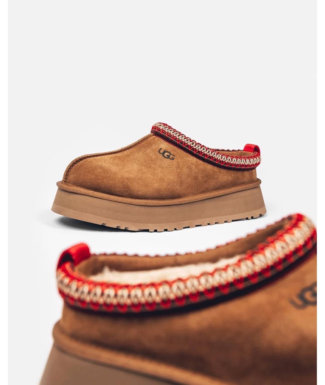 UGG AUSTRALIA Коричневые замшевые сабо, фото 4