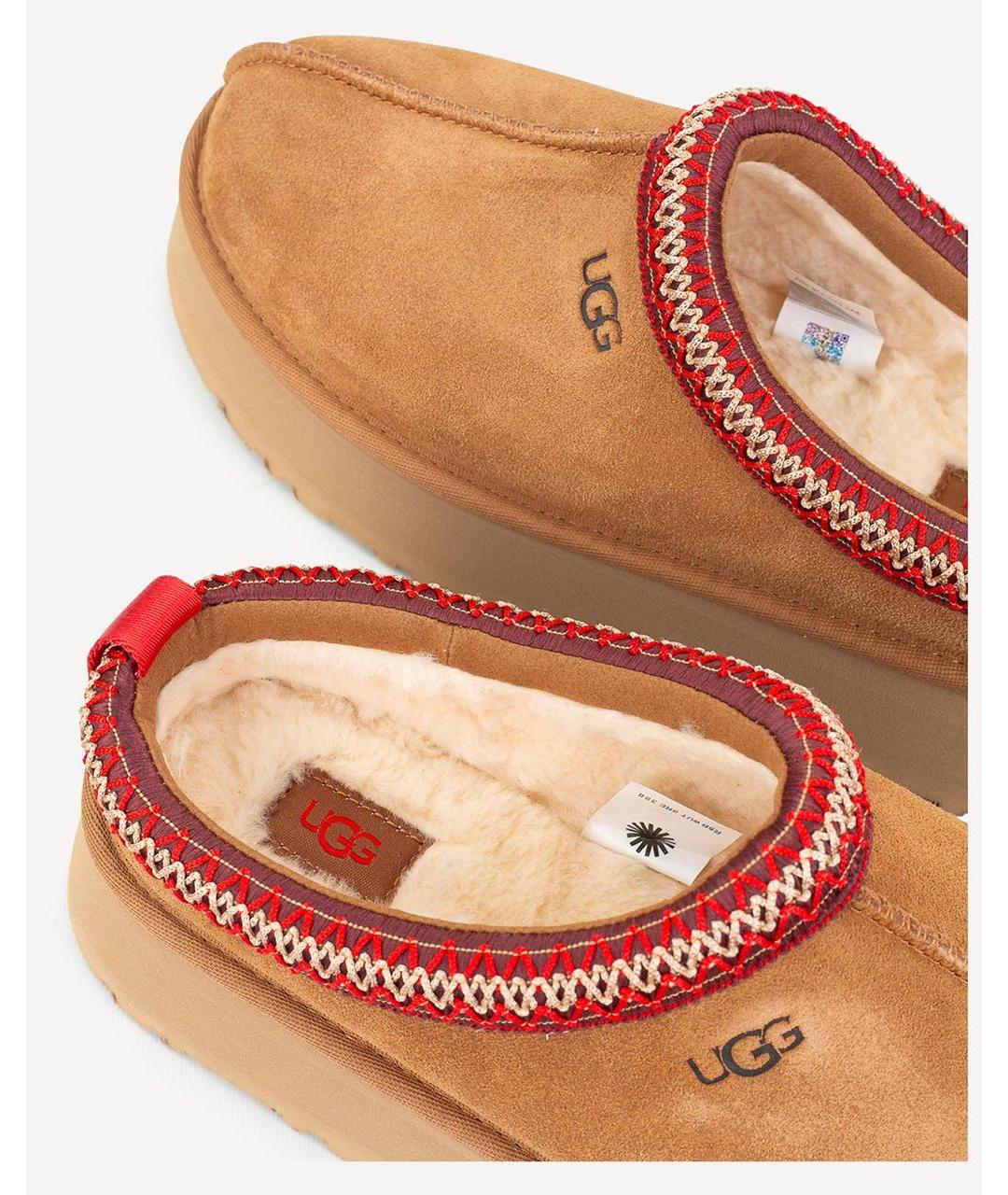 UGG AUSTRALIA Коричневые замшевые сабо, фото 6
