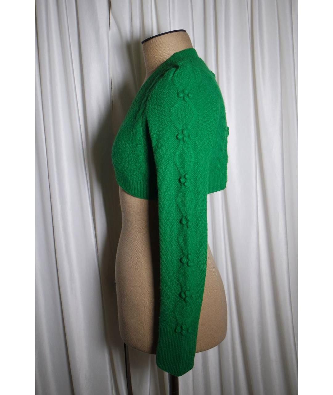 DIANE VON FURSTENBERG Зеленый шерстяной кардиган, фото 6
