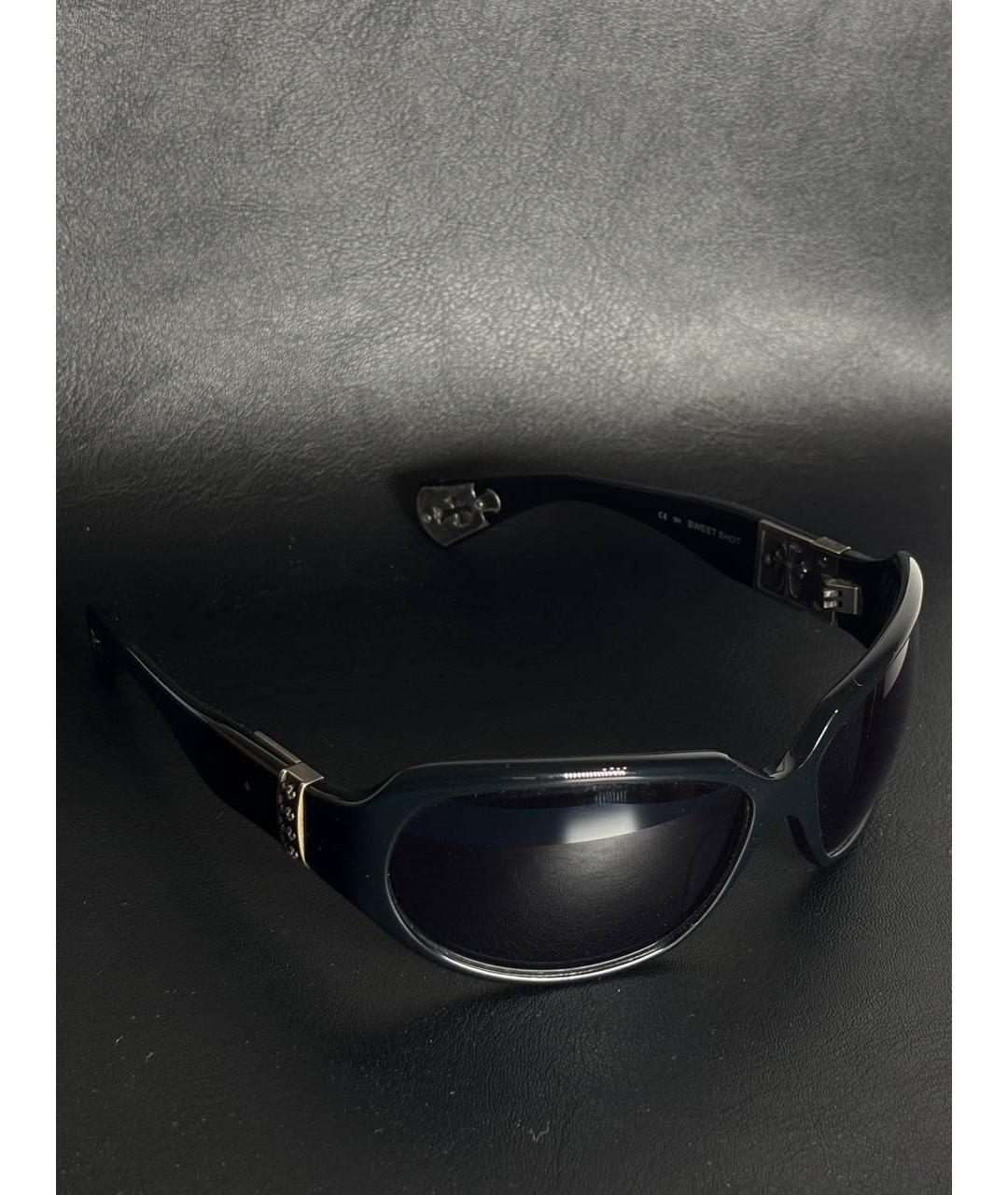 CHROME HEARTS Черные пластиковые солнцезащитные очки, фото 3