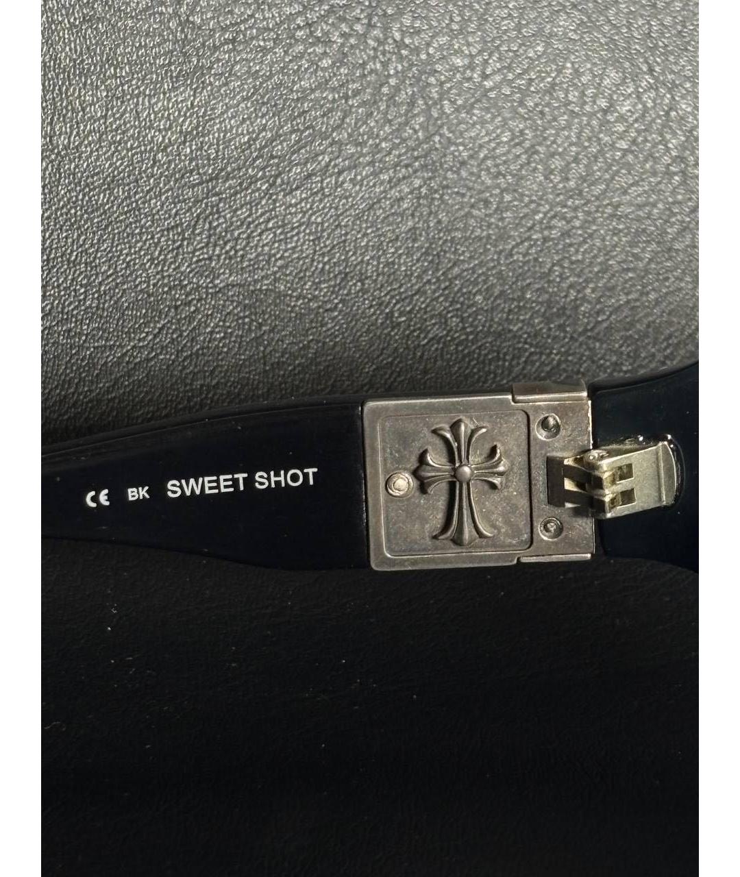 CHROME HEARTS Черные пластиковые солнцезащитные очки, фото 5