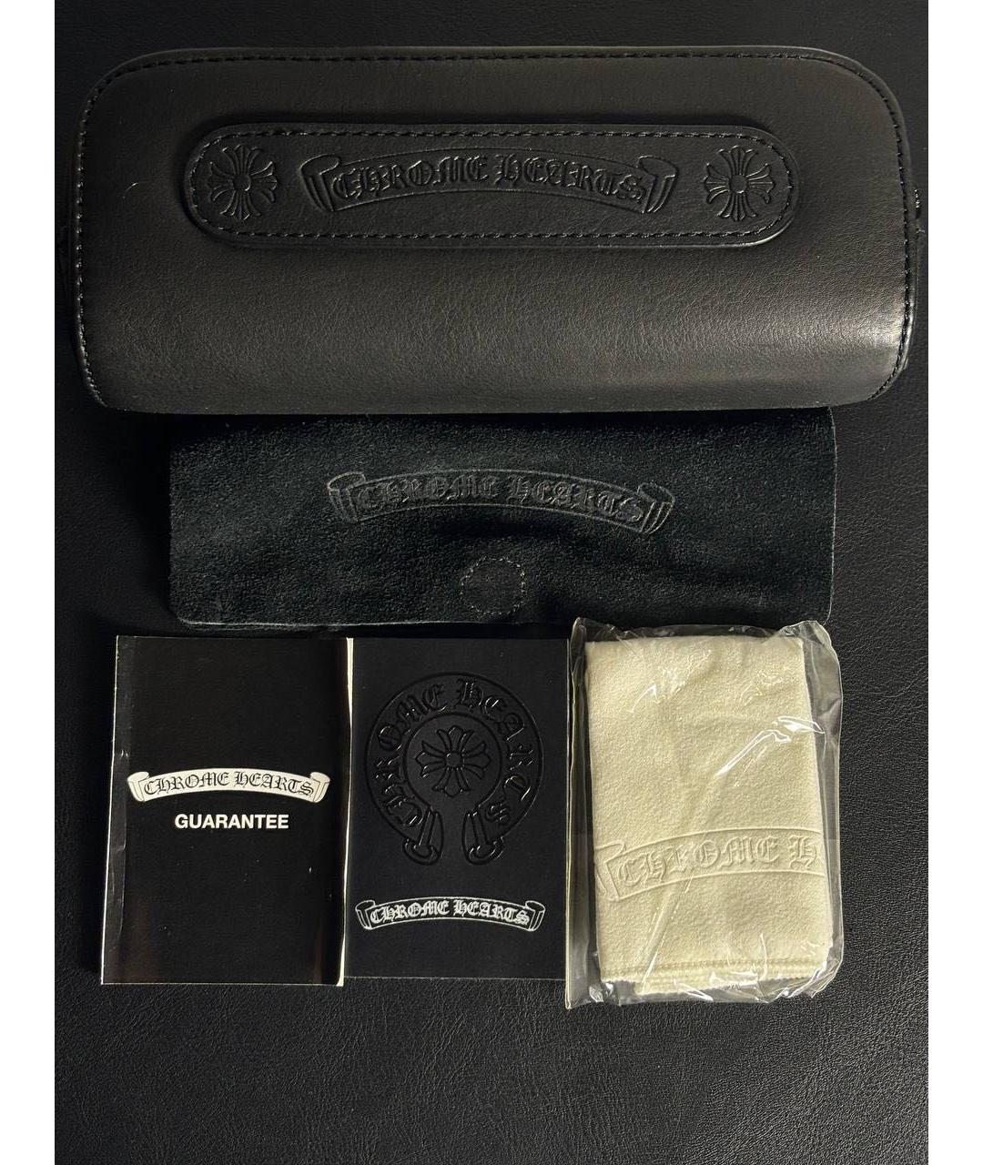 CHROME HEARTS Черные пластиковые солнцезащитные очки, фото 4