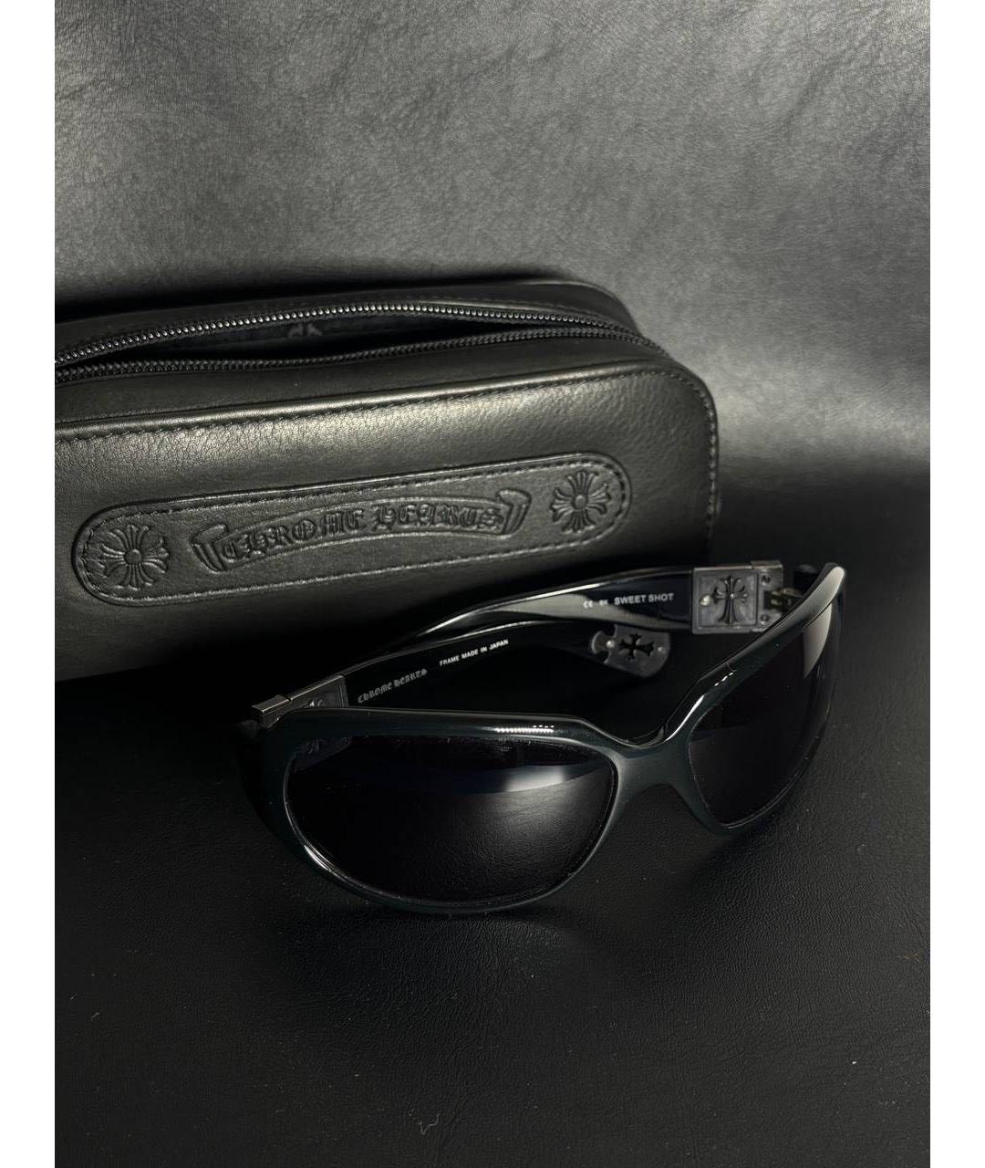 CHROME HEARTS Черные пластиковые солнцезащитные очки, фото 2
