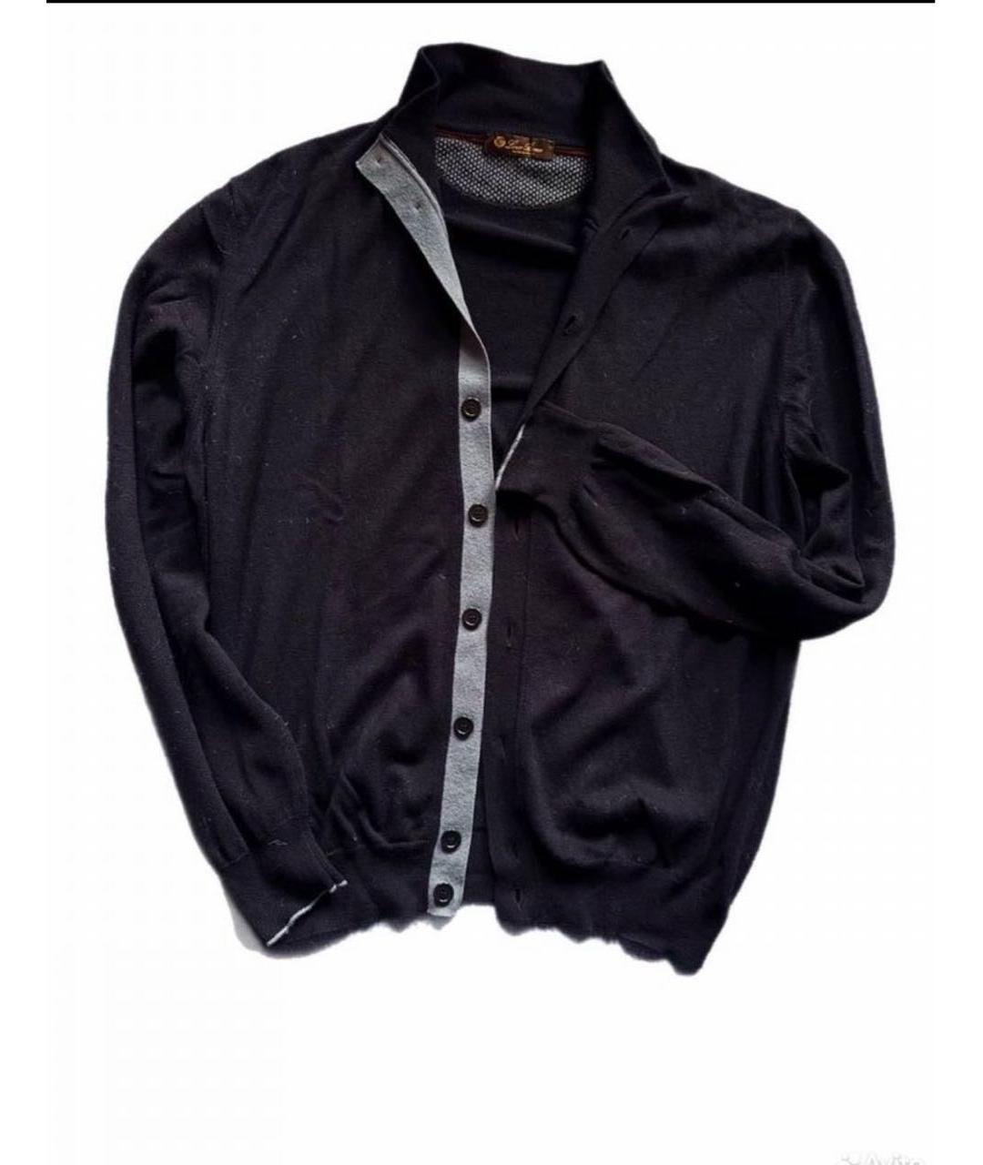 LORO PIANA Синий шерстяной джемпер / свитер, фото 3